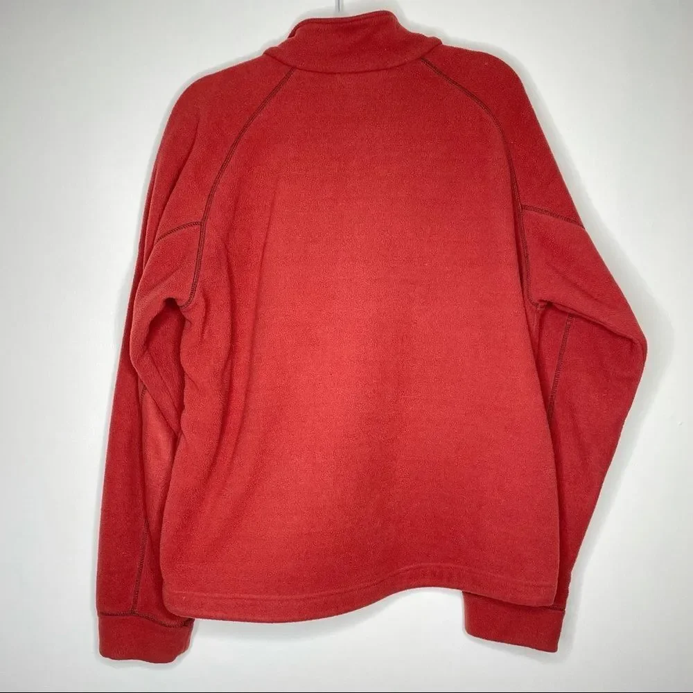Timberland Orange Fleece Polyester‎ Zip Up Jacket